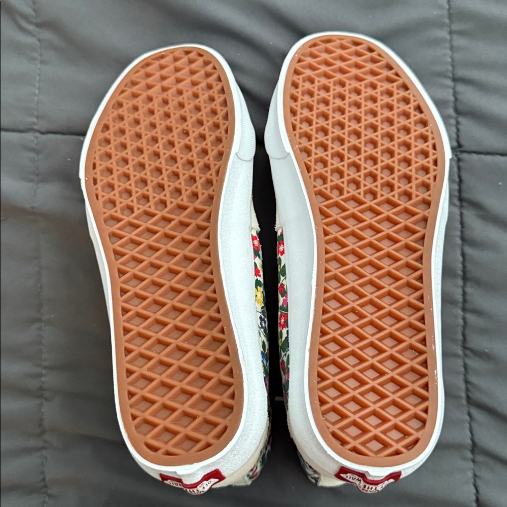 Vans WMNS Sk8-Hi Tapered Floral White Sneakers NEW 8.5 - Picture 6 of 6